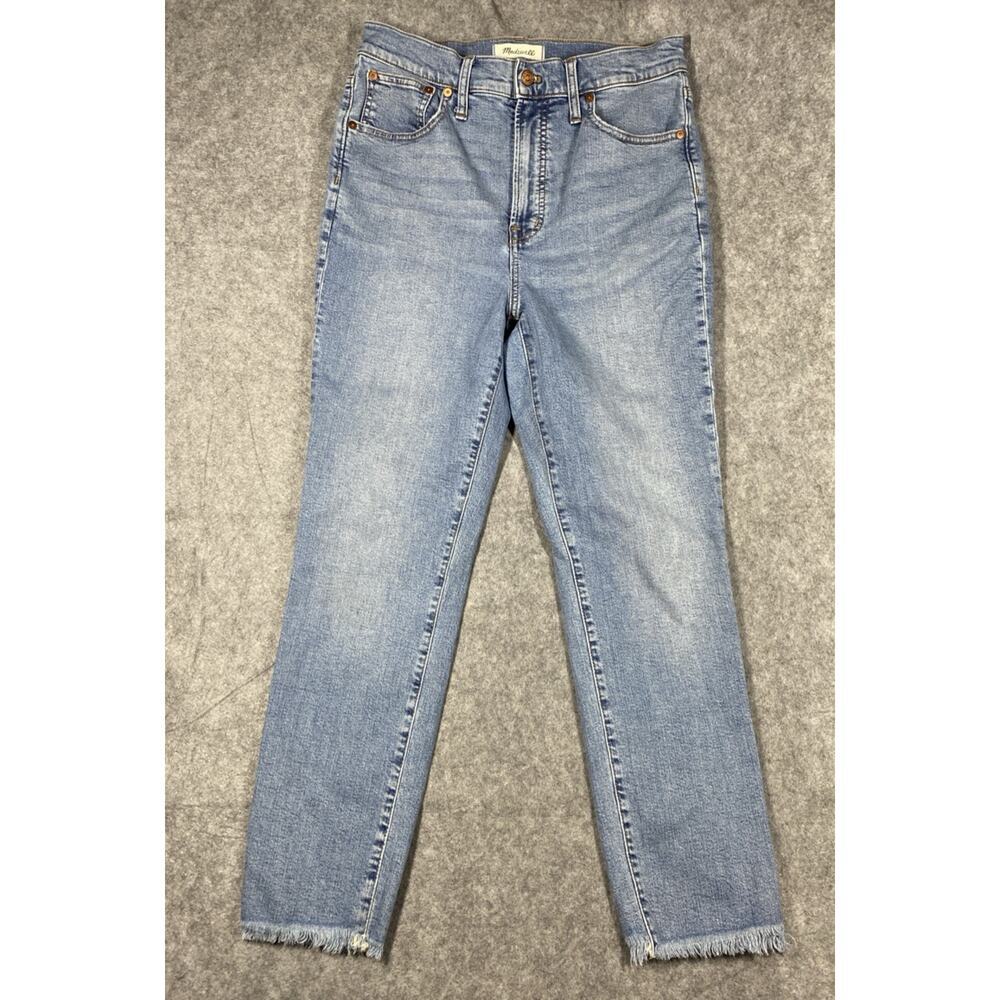 Madewell Jeans Womens 29 Blue The Perfect Vintage Jean Raw Hem - Picture 10 of 14